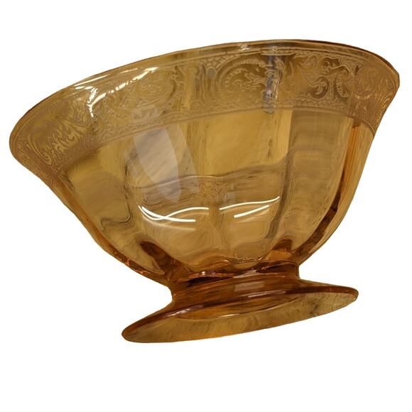 Vintage Delicate Dainty Feminine Floral Pink Depression Glass 4 Piece Craft Twee - Picture 9 of 16